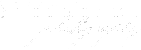 Charlie seifried photography logo in all white.